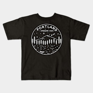 Portland Oregon USA white Kids T-Shirt